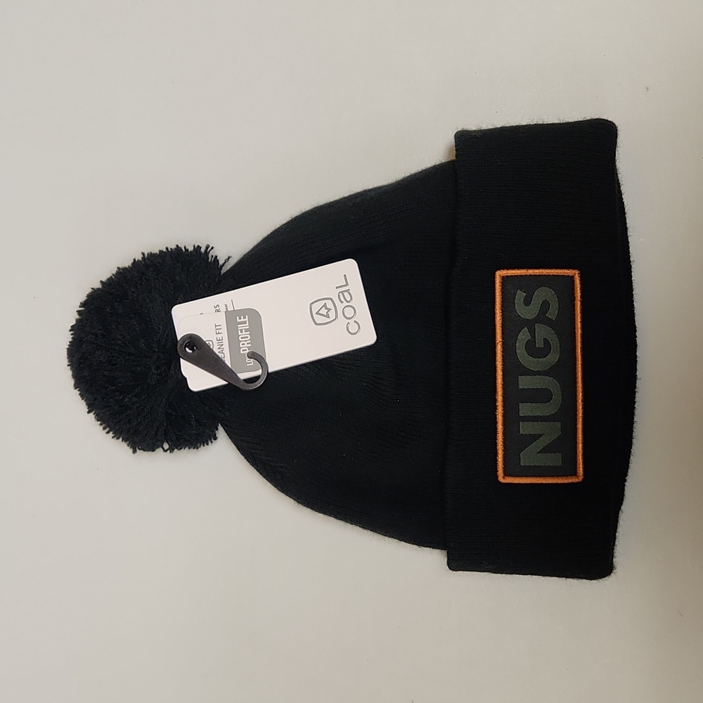 Coal Black Graphic Beanie, OSFM